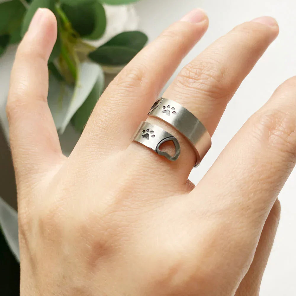 Byrne™ | Adjustable Paw & Heart Ring