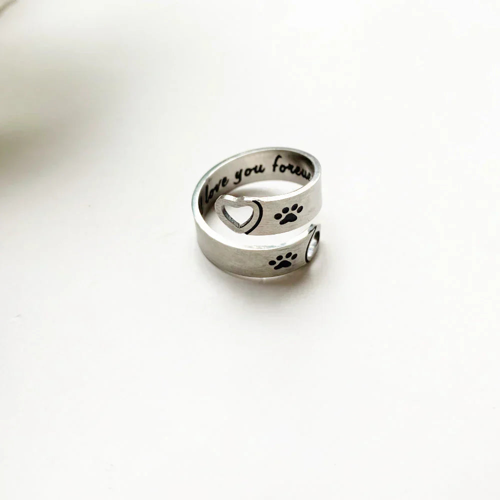 Byrne™ | Adjustable Paw & Heart Ring