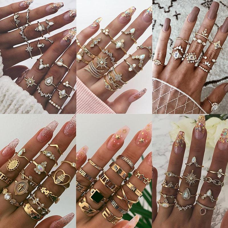 Alisa™ | Women’s Unique Handmade Silver Ring Set