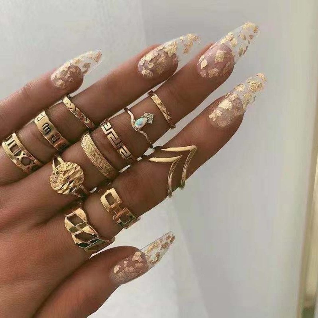 Alisa™ | Women’s Unique Handmade Silver Ring Set