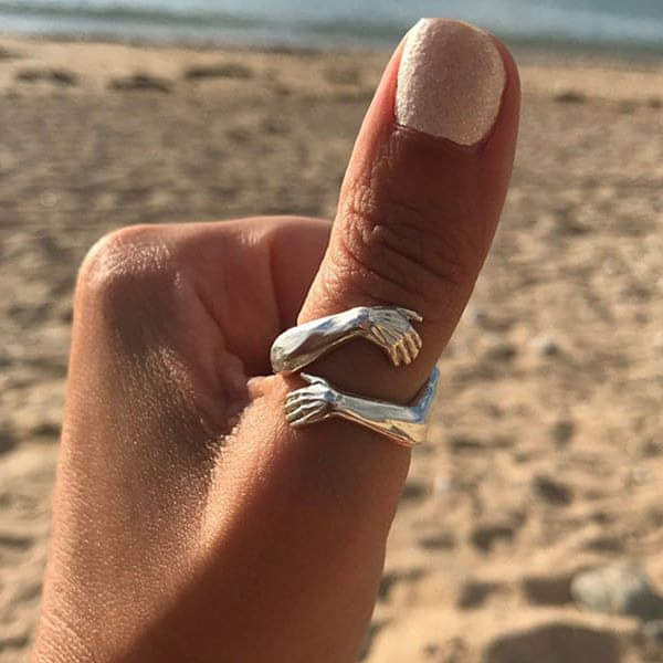 Cuddle™ | Women’s Adjustable Silver Ring