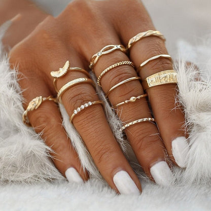 Alisa™ | Women’s Unique Handmade Silver Ring Set