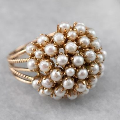 Ruby ™ | Inlaid Pearl Ring