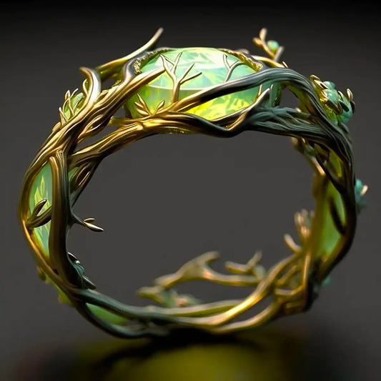 Aina™ | Green Opal Natural Ring